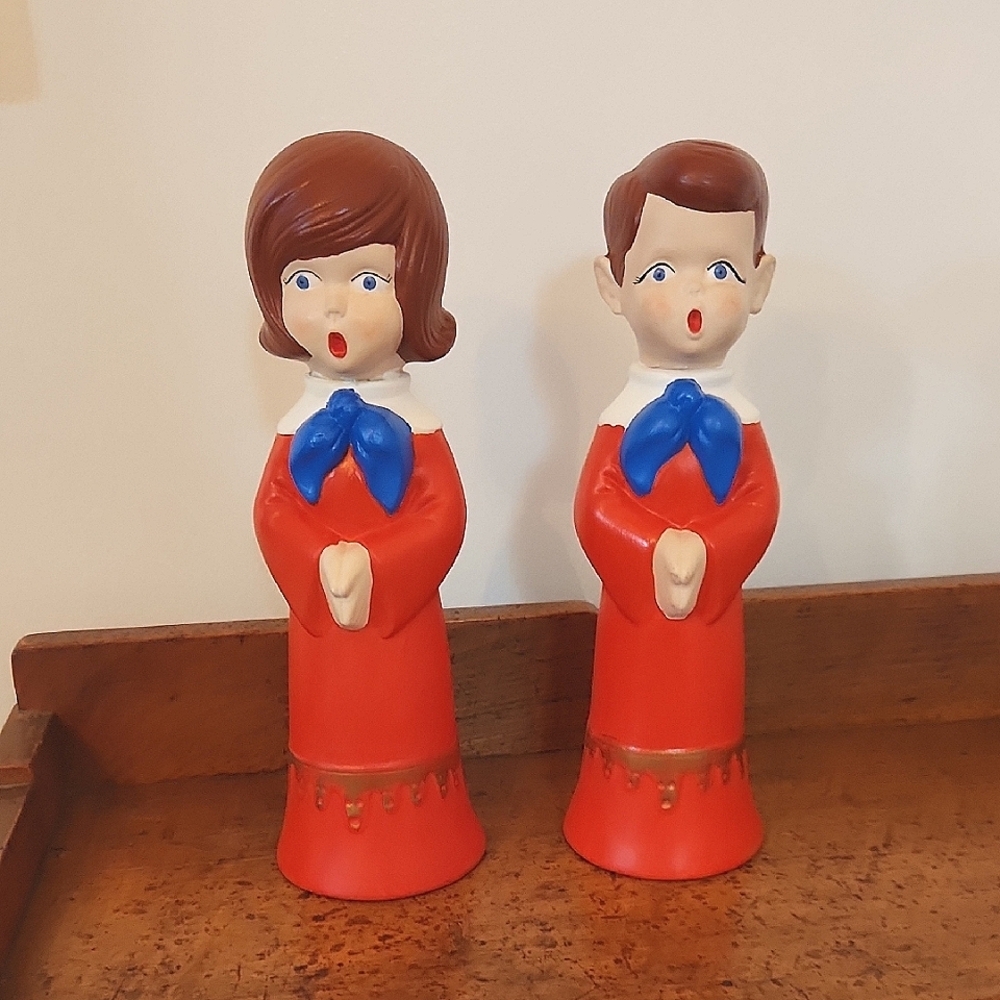 Vintage Holiday Ceramic Choir Carolers